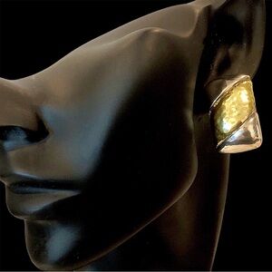 SIMON SEBBAG Sterling Silver Vermeil Clip On Earrings